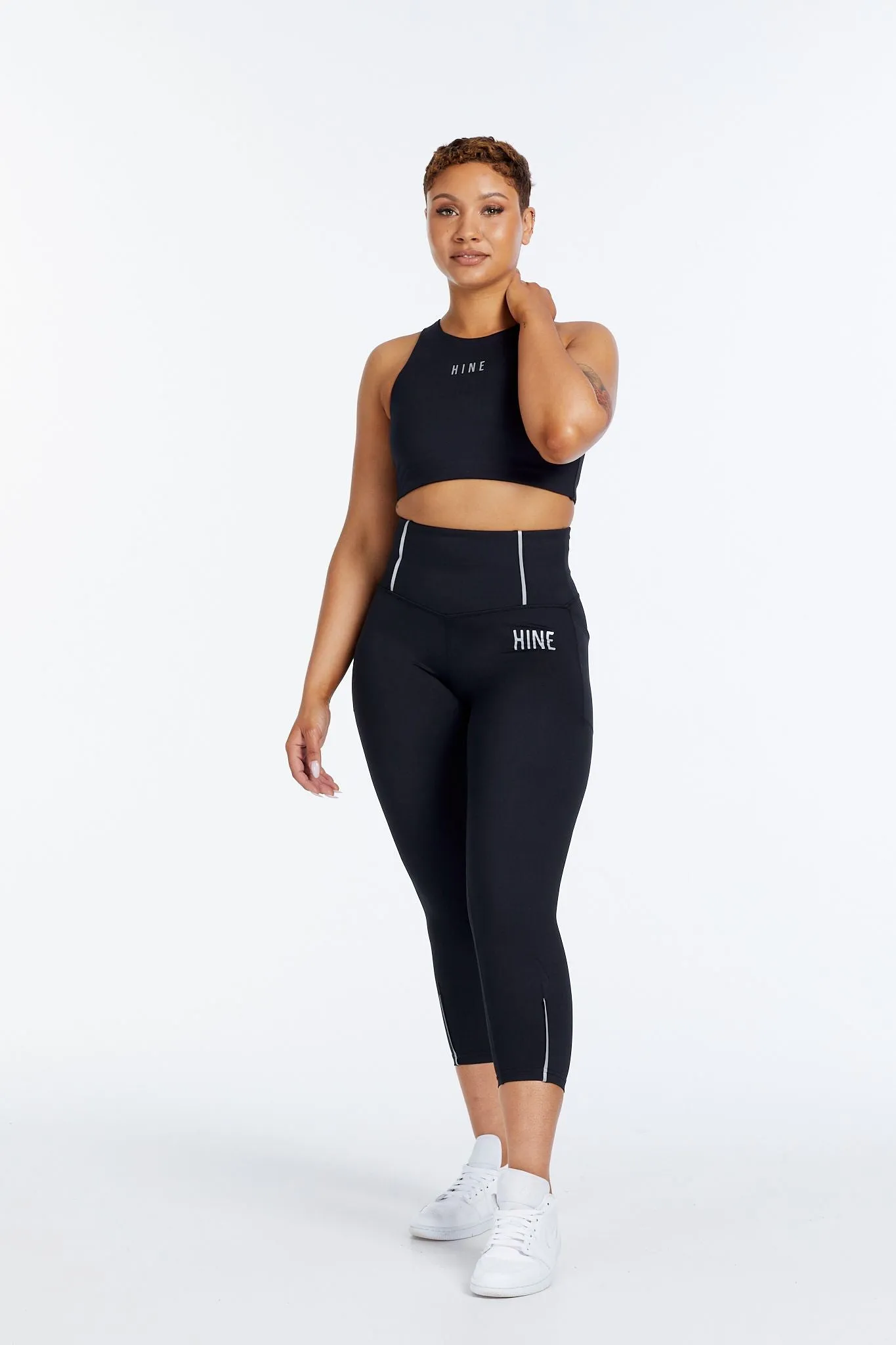 PERFORMANCE COMPRESSION 7/8 LEGGINGS ONYX