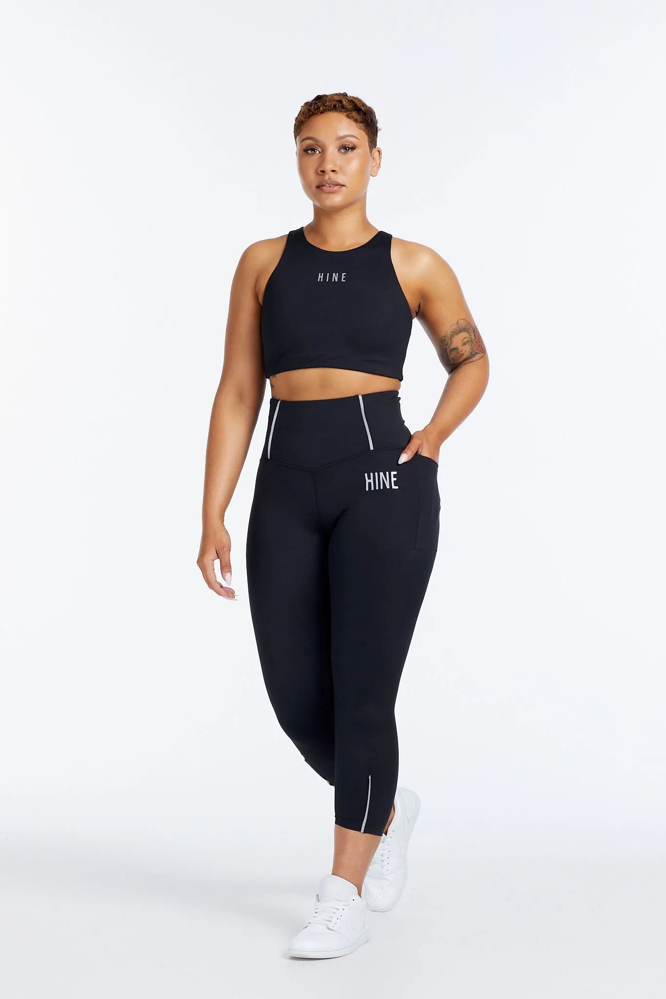 PERFORMANCE COMPRESSION 7/8 LEGGINGS ONYX