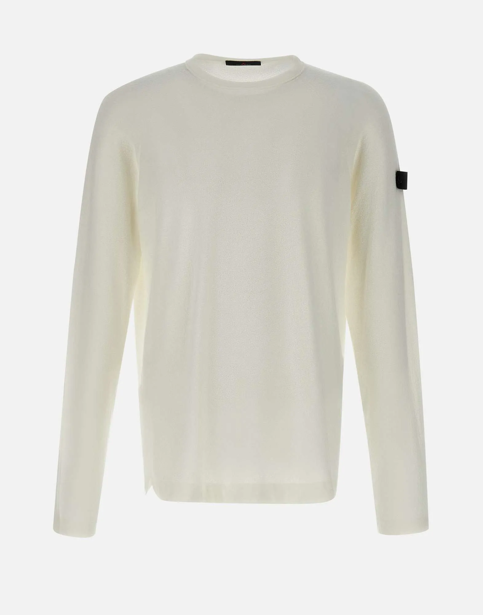 Peuterey flak vit bomull nylon tröja