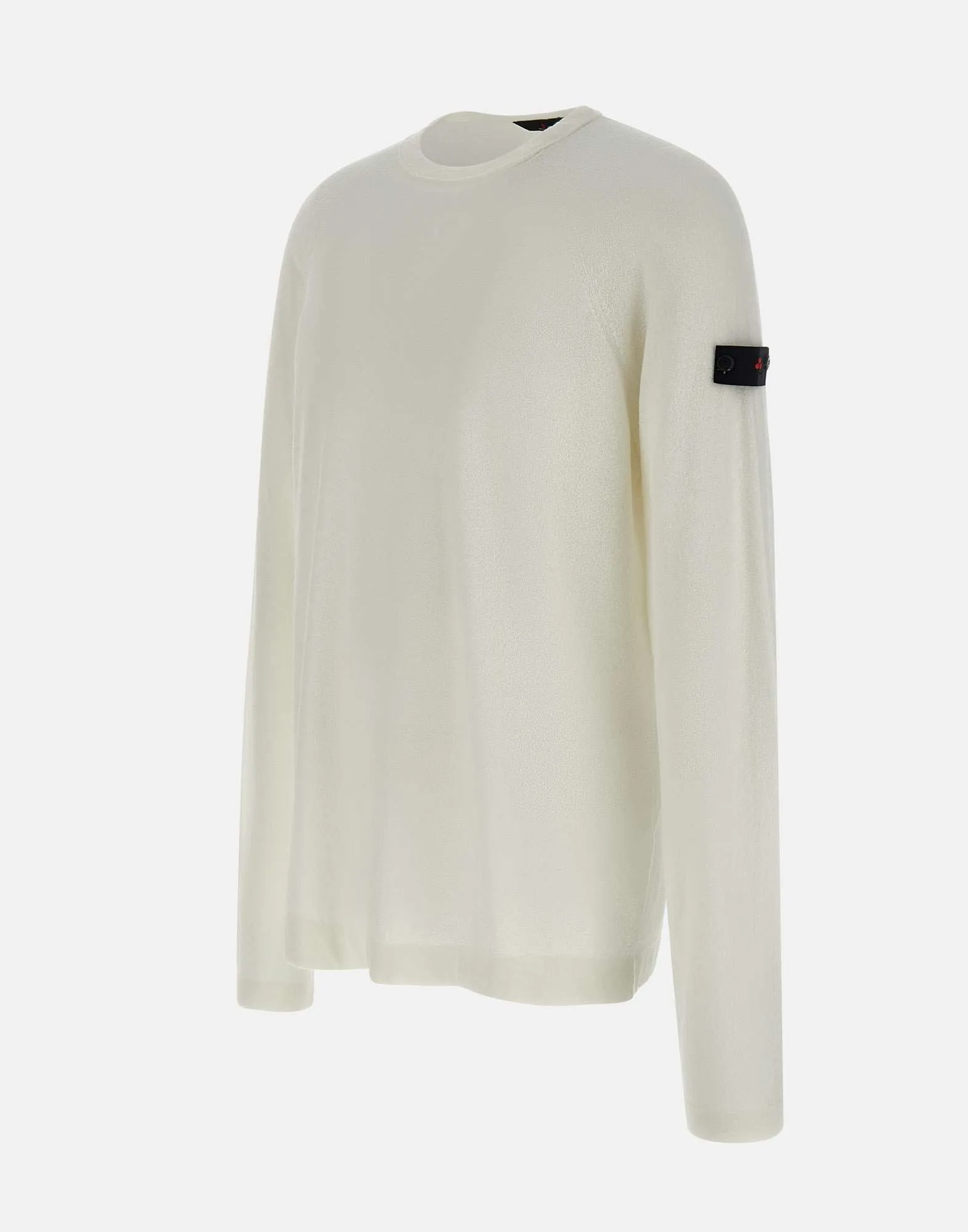 Peuterey flak vit bomull nylon tröja