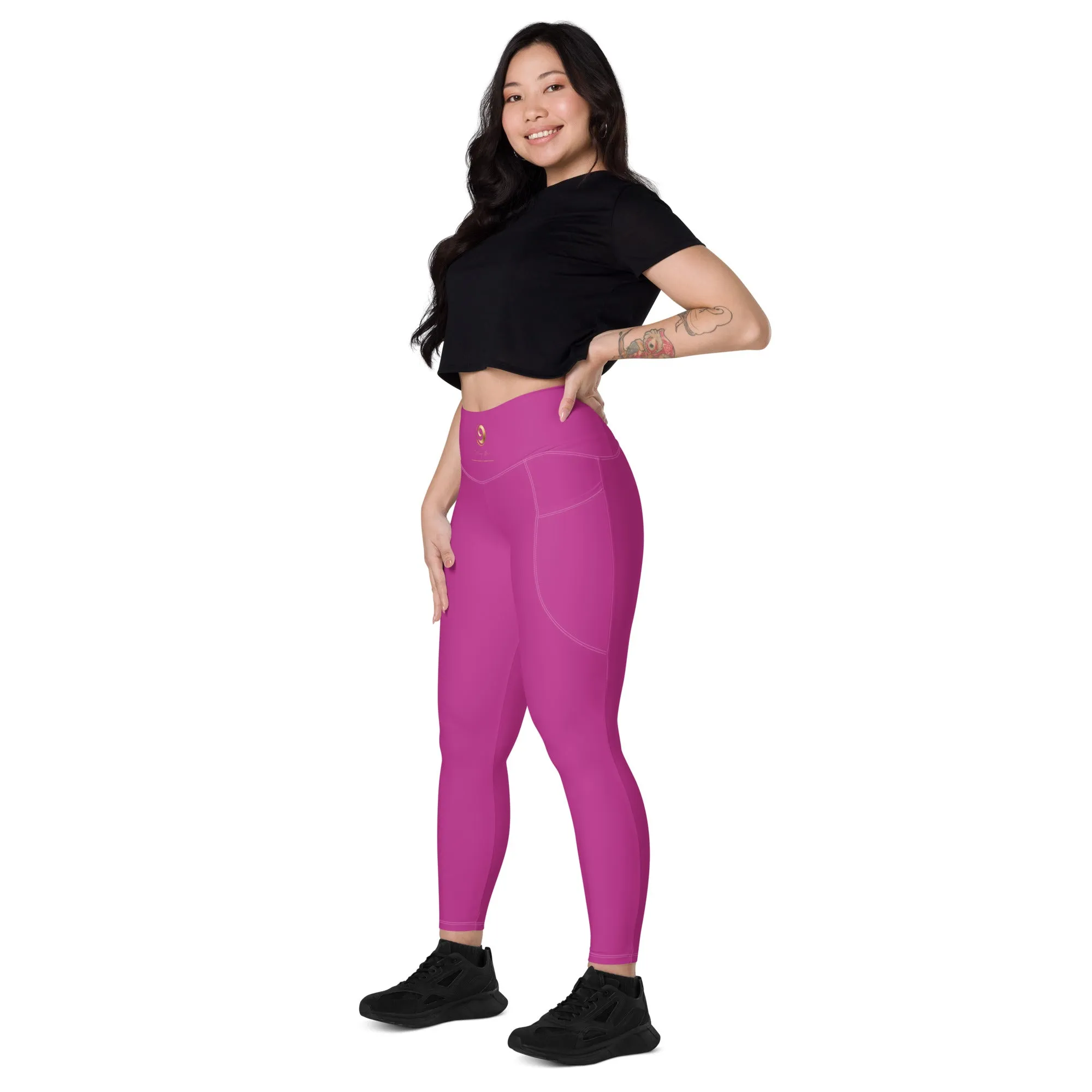 Pink Chaitanya Pocket Leggings