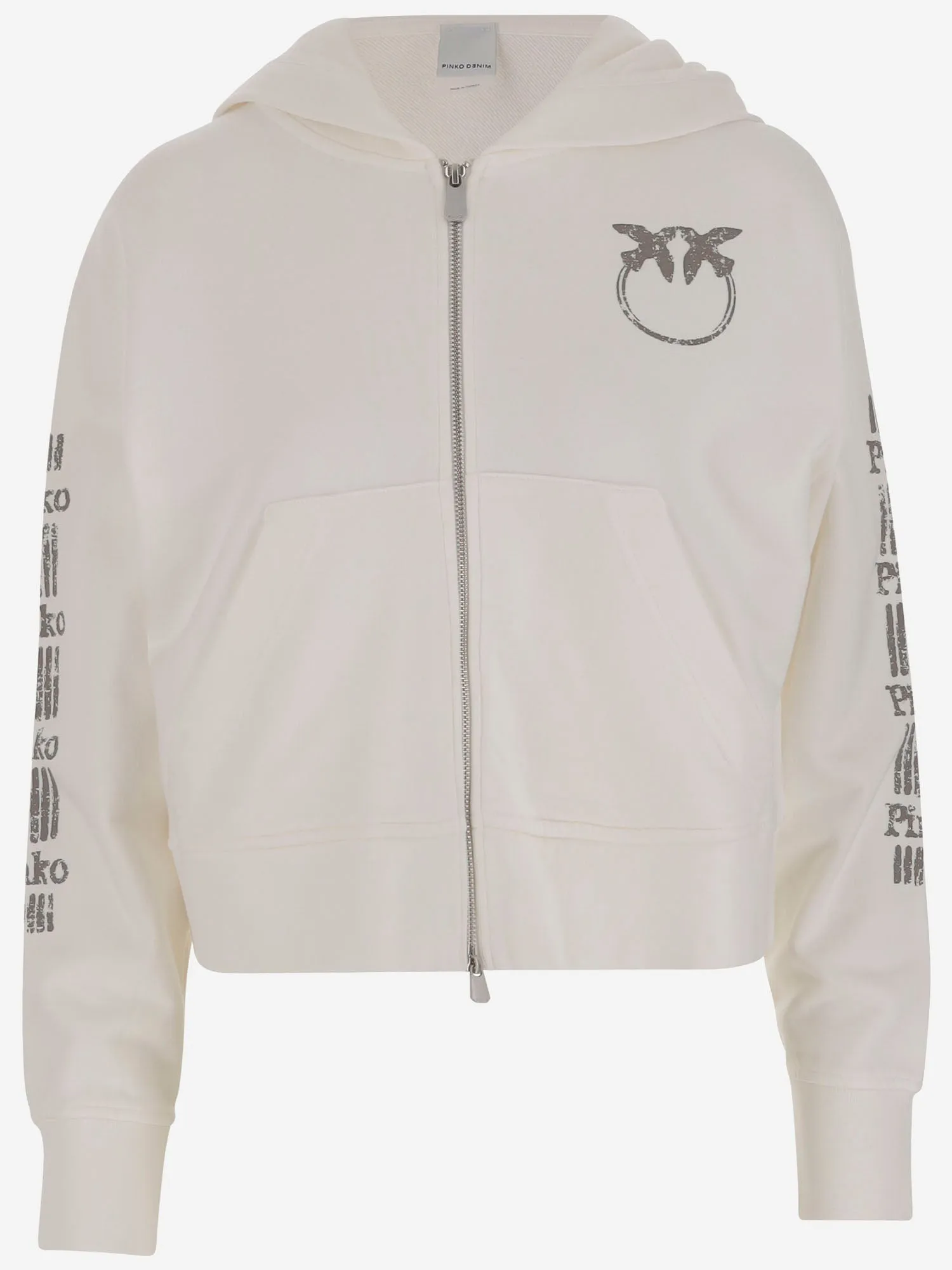 Pinko Cotton Sweatshirt med logotyp