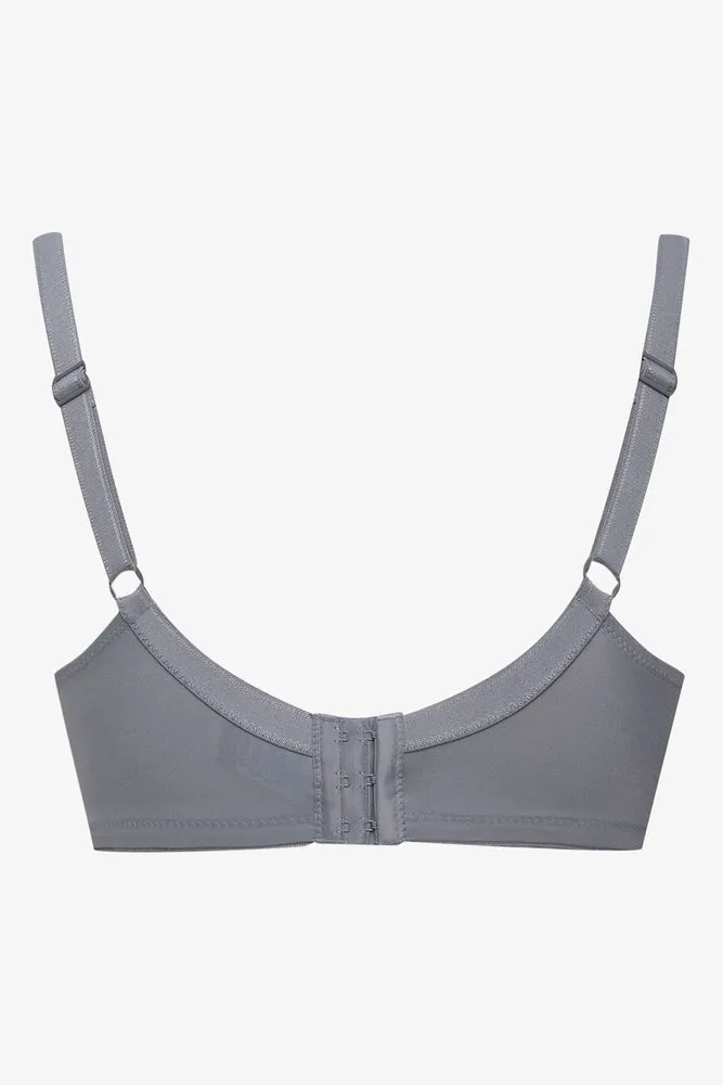 Plus Size 2 Pack Smooth Non Padded Wirefree Bras Dusty Pink And Grey