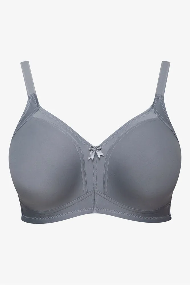 Plus Size 2 Pack Smooth Non Padded Wirefree Bras Dusty Pink And Grey