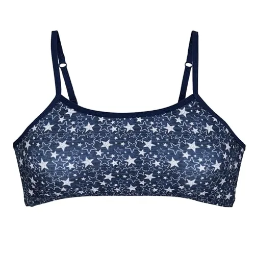 Popular Cotton Girls Training Bra - Crop Cami Training Bras for Girls with Adjustable Straps. Cotton Bra Pack.