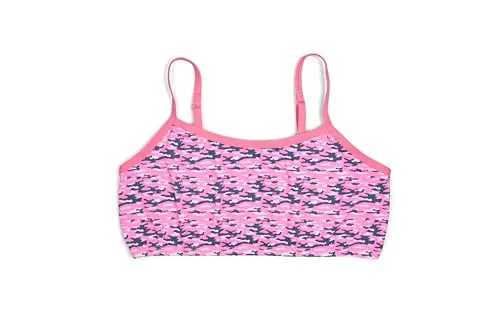 Popular Cotton Girls Training Bra - Crop Cami Training Bras for Girls with Adjustable Straps. Cotton Bra Pack.