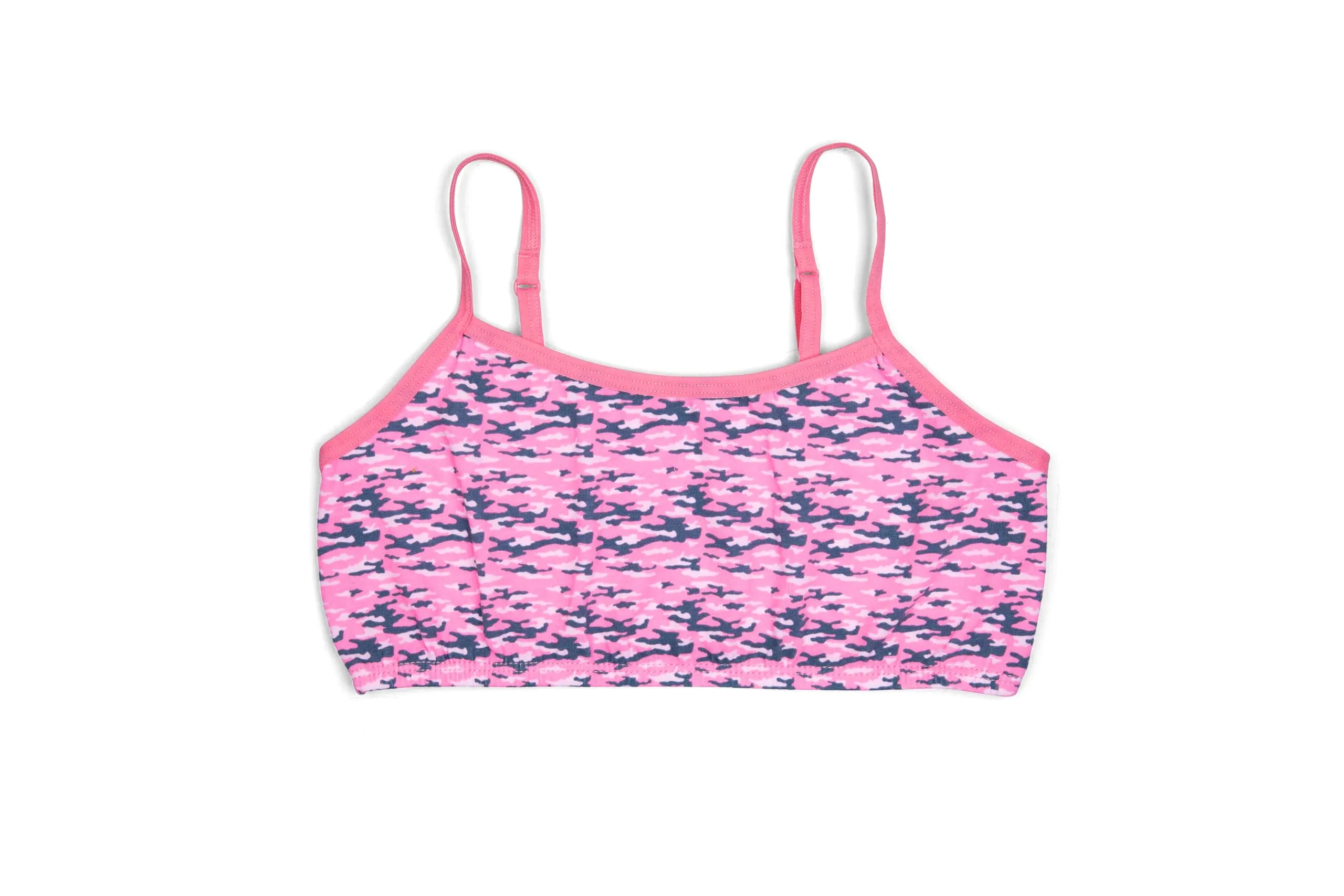 Popular Cotton Girls Training Bra - Crop Cami Training Bras for Girls with Adjustable Straps. Cotton Bra Pack.
