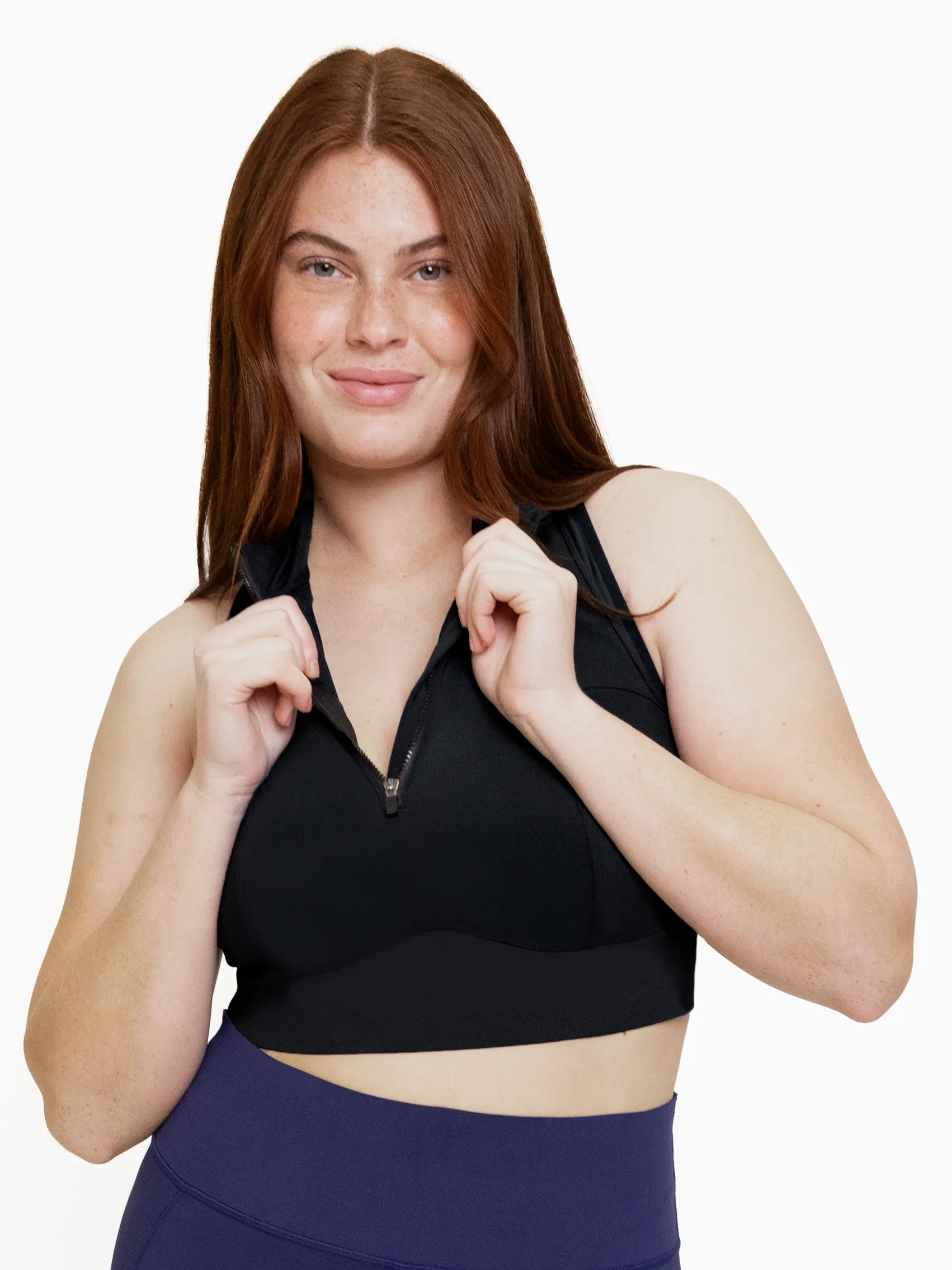 PRAGUE CROP BRA-Endurance Black