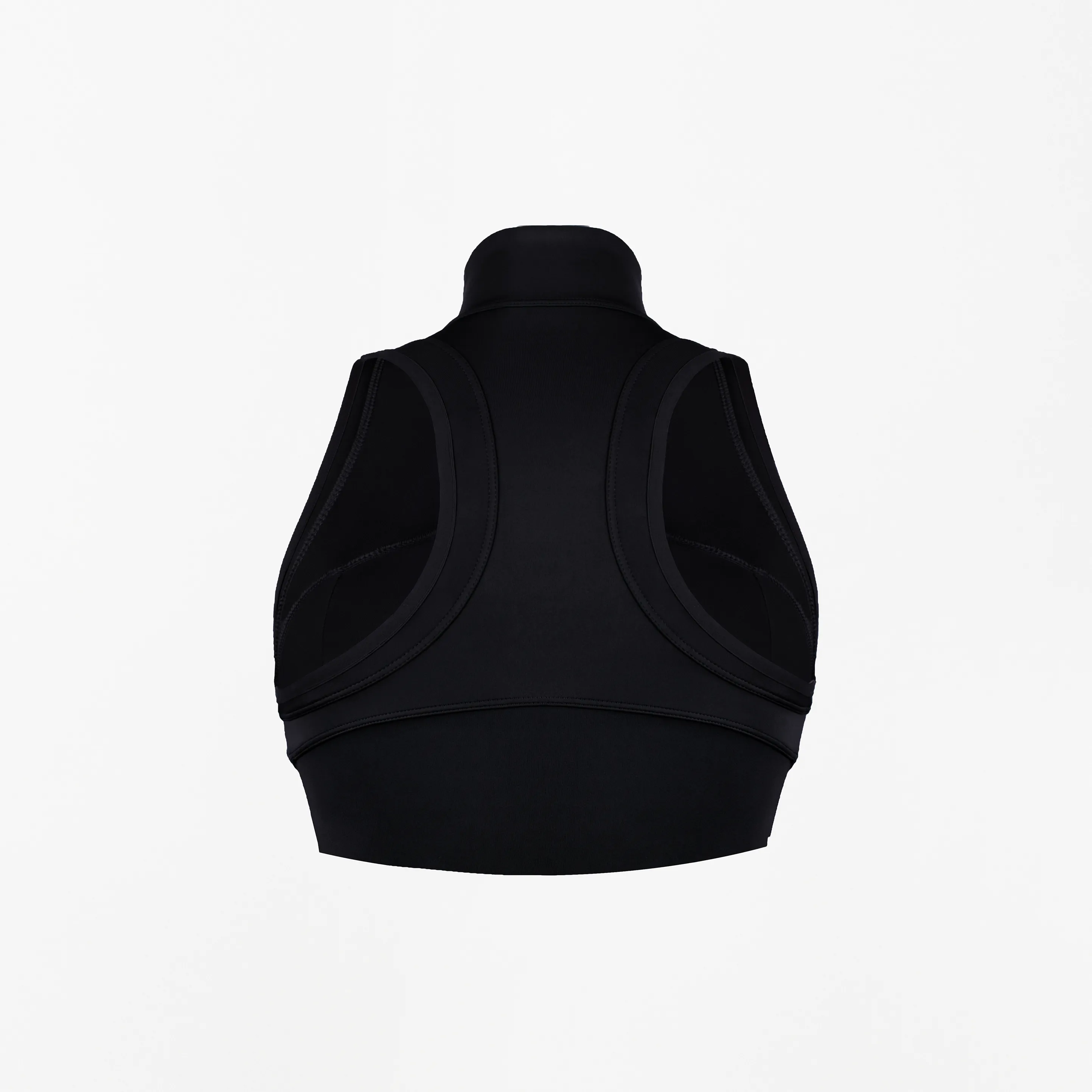 PRAGUE CROP BRA-Endurance Black