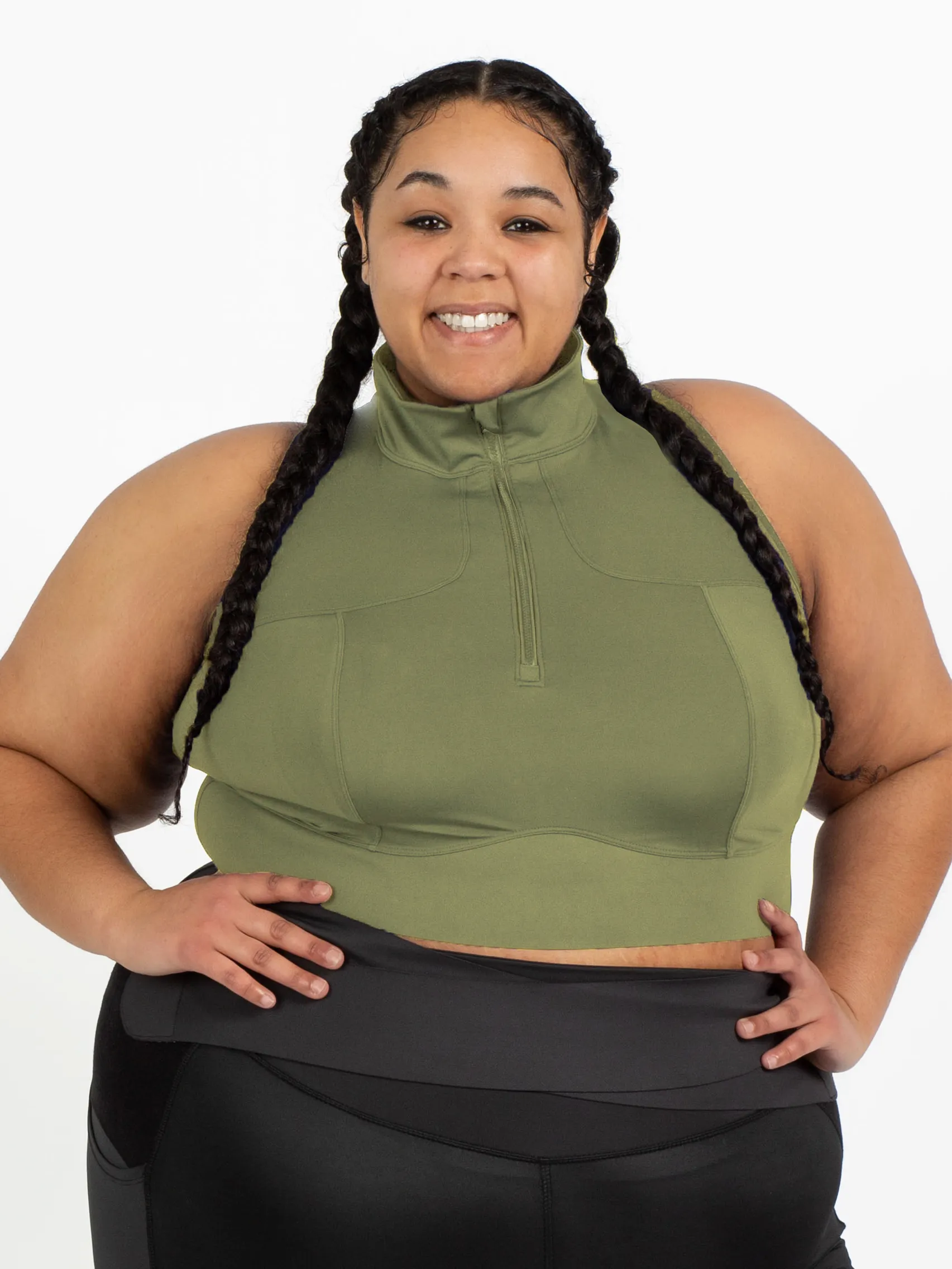 PRAGUE CROP BRA-Endurance Lichen