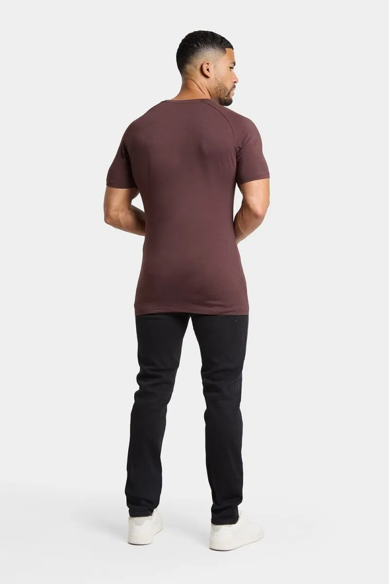 Premium Muscle Fit T-Shirt in Coffee