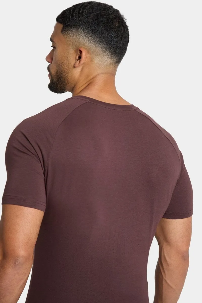 Premium Muscle Fit T-Shirt in Coffee