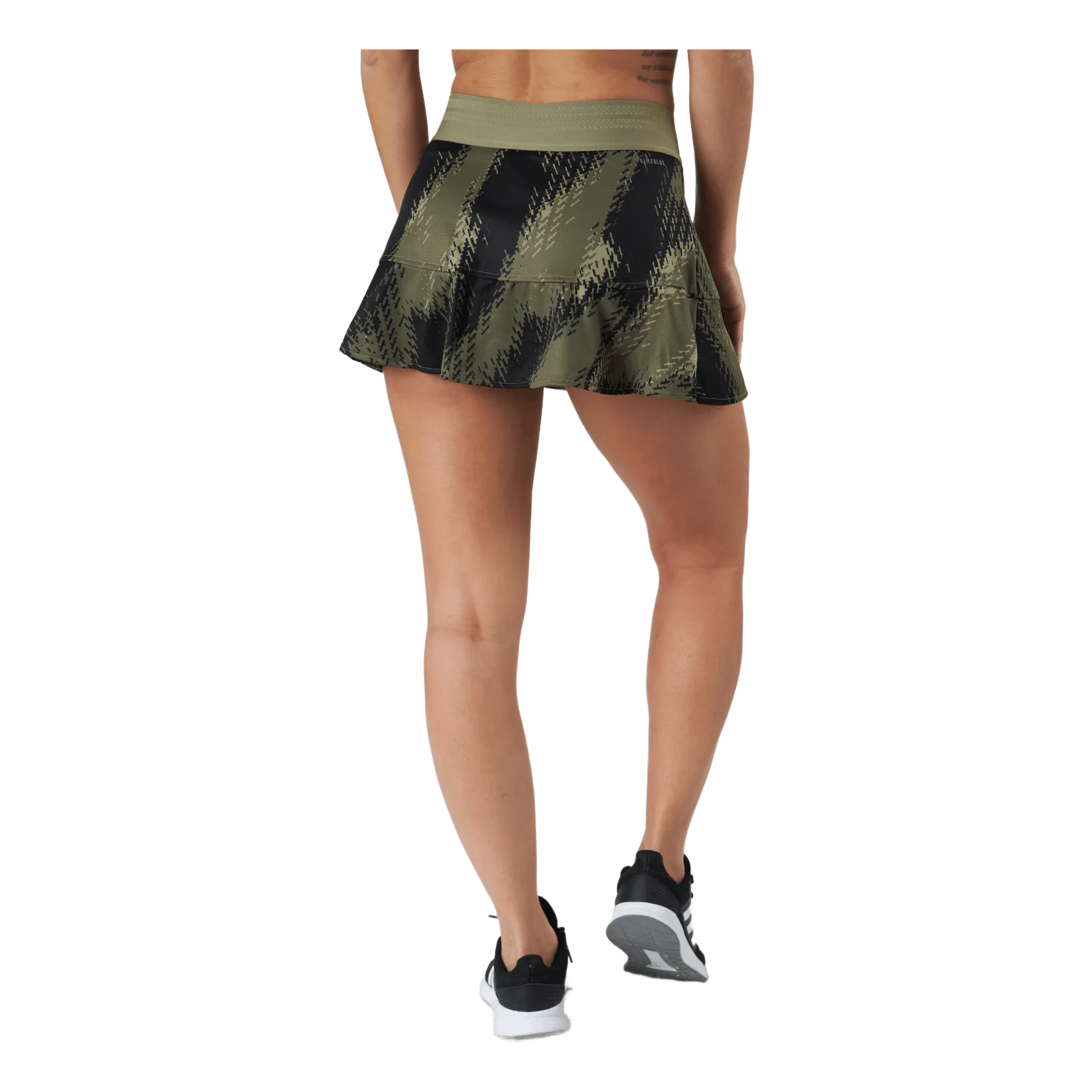 Printed Match Skirt P.blue 000/brown