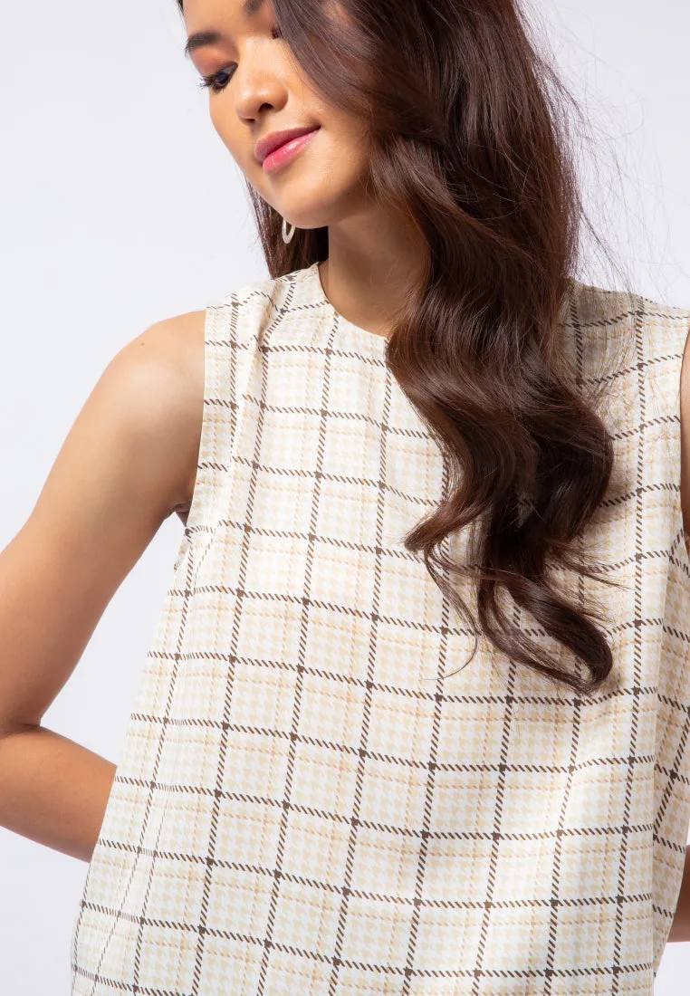 Printed Sleeveless Blouse