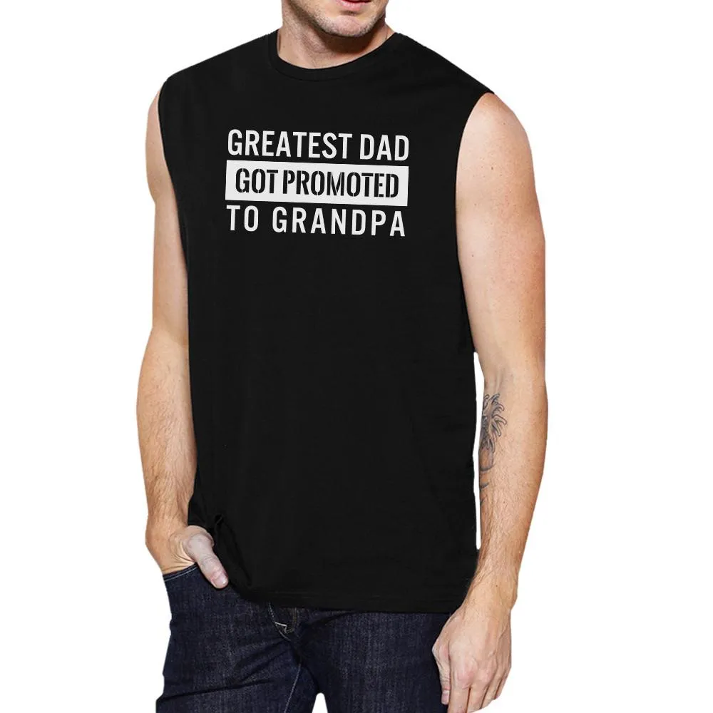 Promoted To Grandpa Muscle Top Baby Announcement