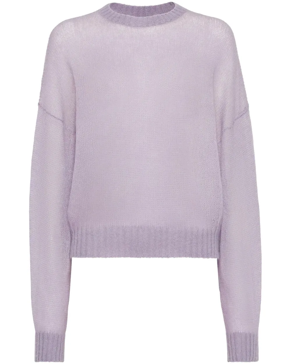 Purple Ash Mohair Crewneck Sweater