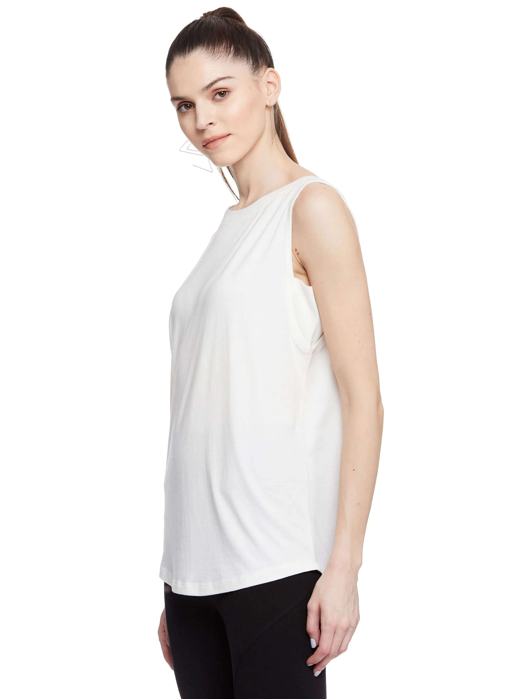 RACHEL MUSCLE TEE TANK (OFF WHITE)