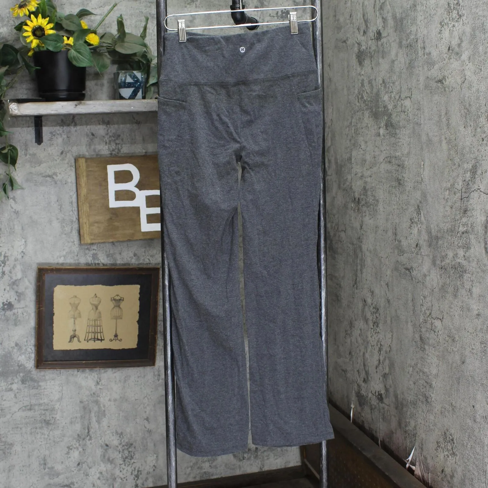 RBX Womens Knit High Rise Leggings 166f4f5d96922c Gray M
