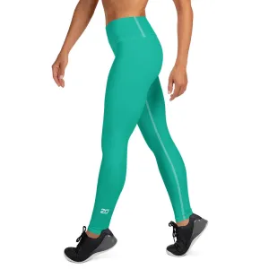 Rebirth High-Waisted Leggings - Aqua
