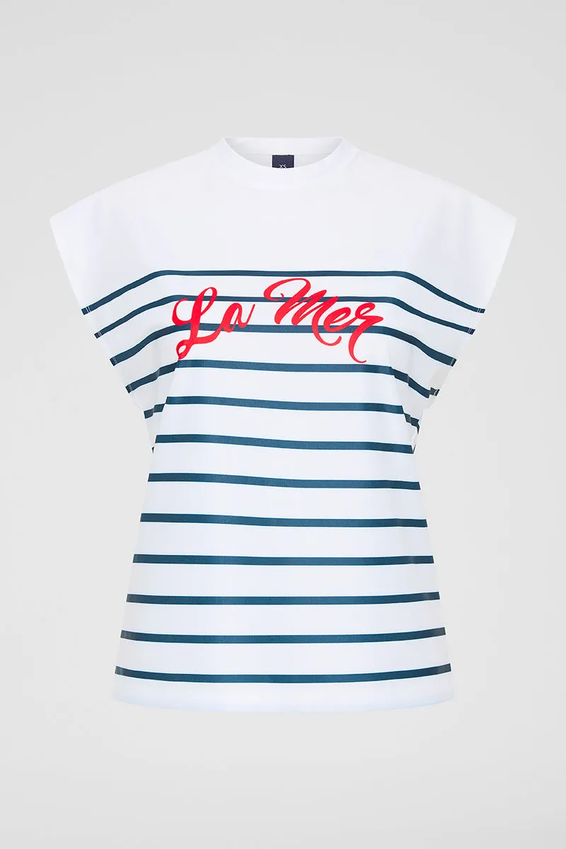 Relaxed Sleeveless Rashguard - La Mer White