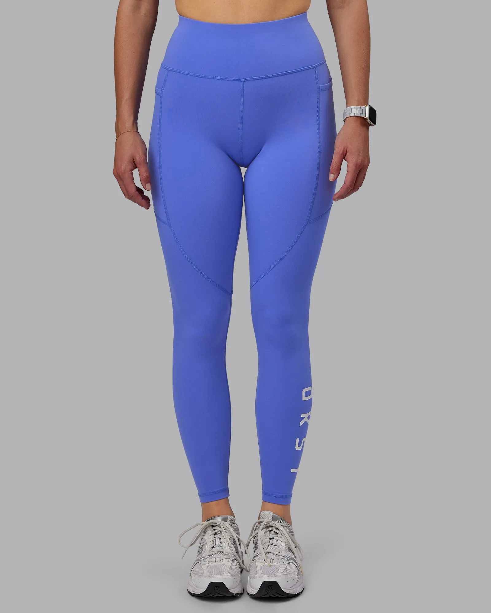 Rep Full Length Tight - Baja Blue-White