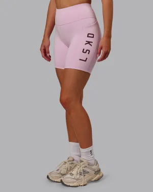 Rep Mid Short Tight - Marshmallow-Cherry Lacquer