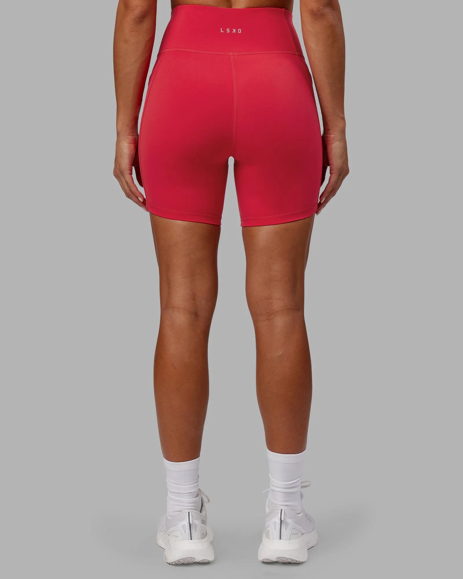 Rep Mid Short Tight - Scarlet-White