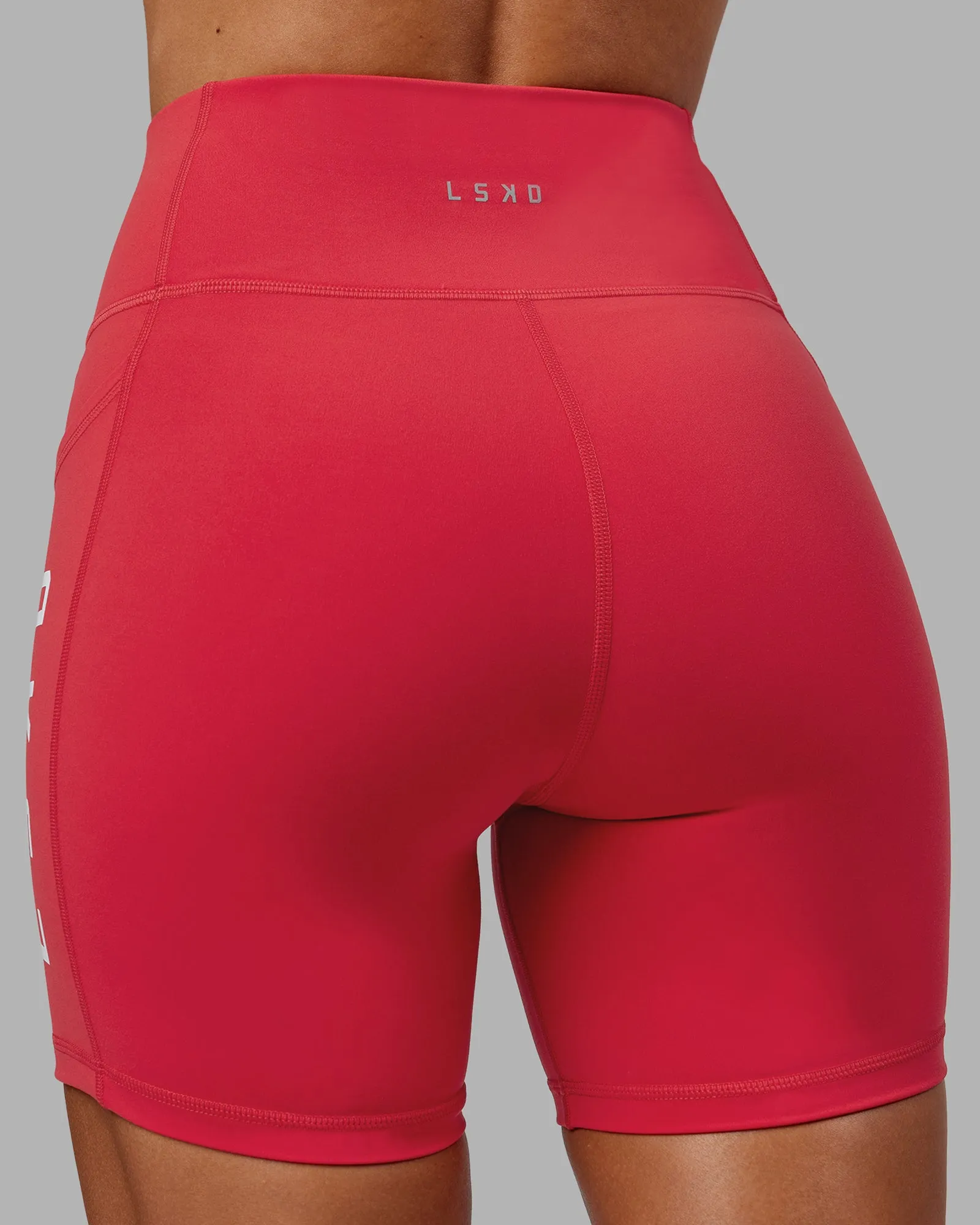 Rep Mid Short Tight - Scarlet-White