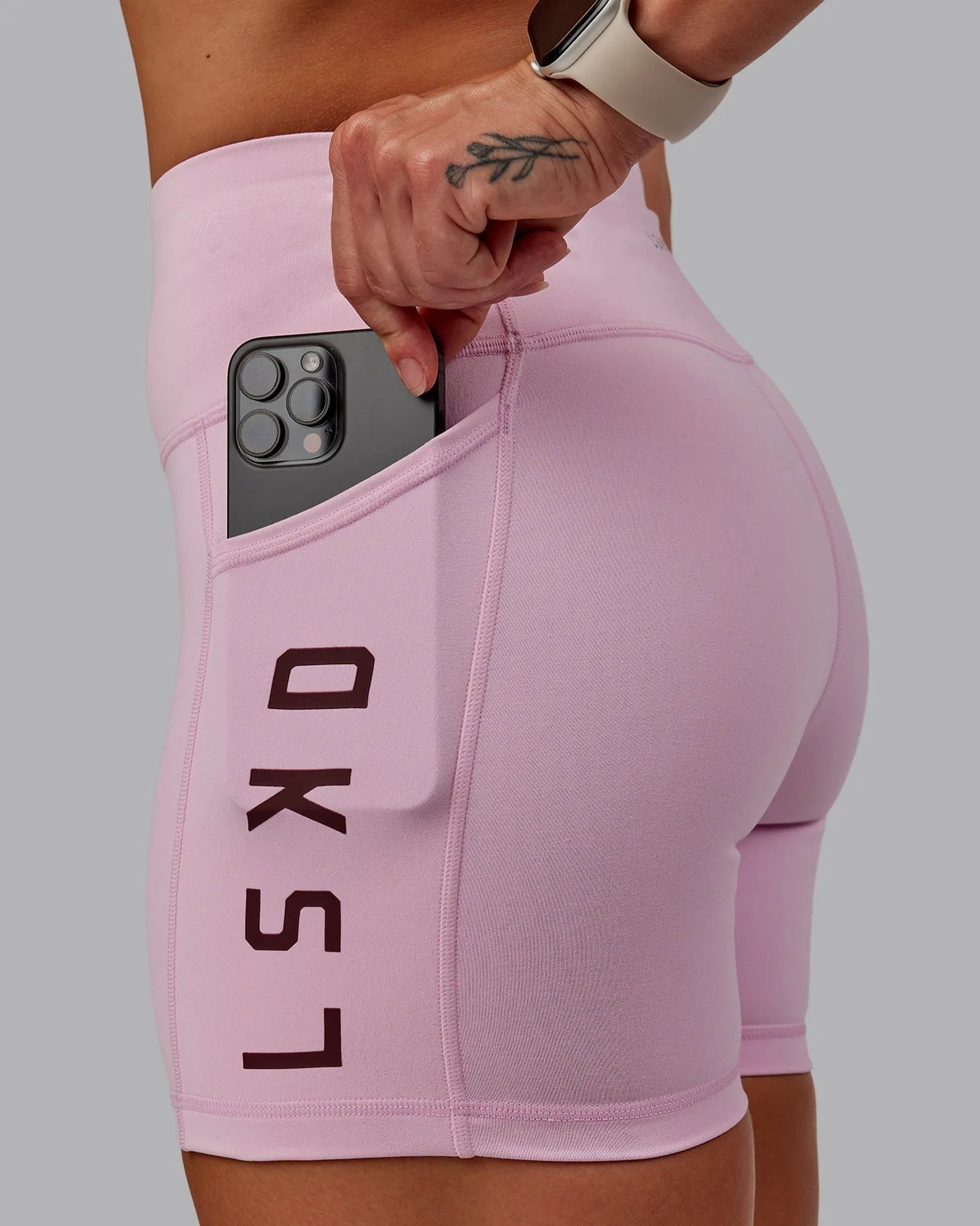 Rep X-Short Tight - Marshmallow-Cherry Lacquer