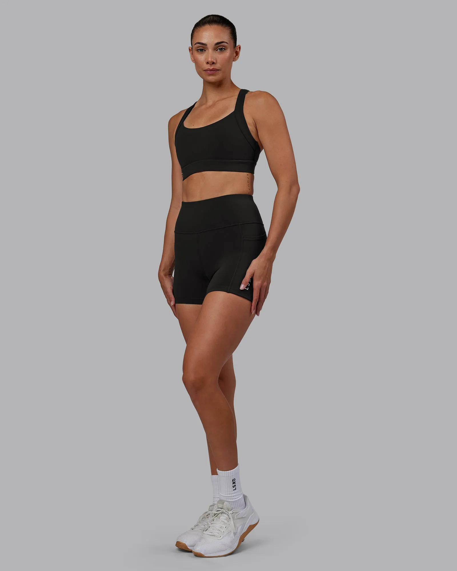 Rep X-Short Tight - Pirate Black-White
