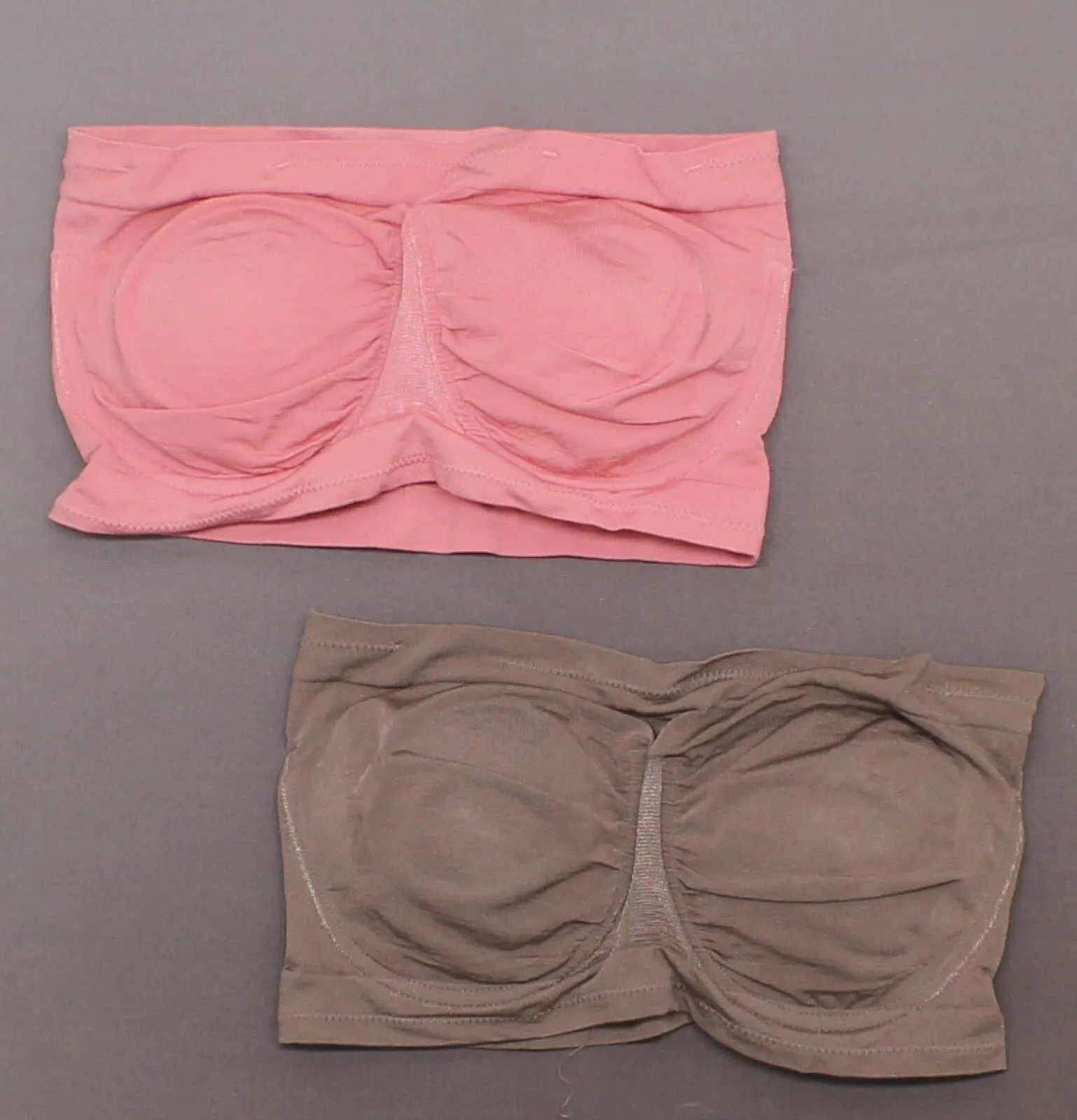 Rhonda Shear 2 Pack Underwire Bras With Removable Pads Mocha / Pink Large