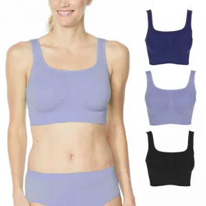 Rhonda Shear 3 Pack Square Neck Ahh Bras
