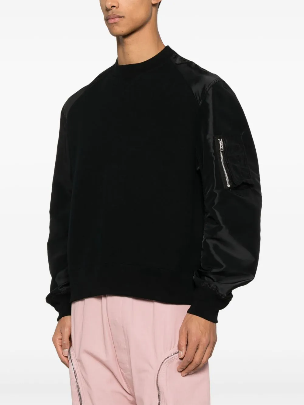 SACAI NYLON OCH BOMULLTYGSHIRT