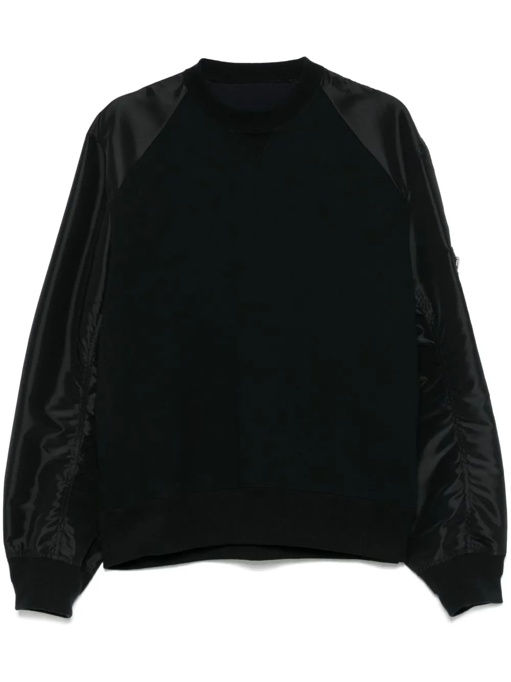 SACAI NYLON OCH BOMULLTYGSHIRT