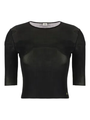 Saint Laurent Cassandre stickad topp
