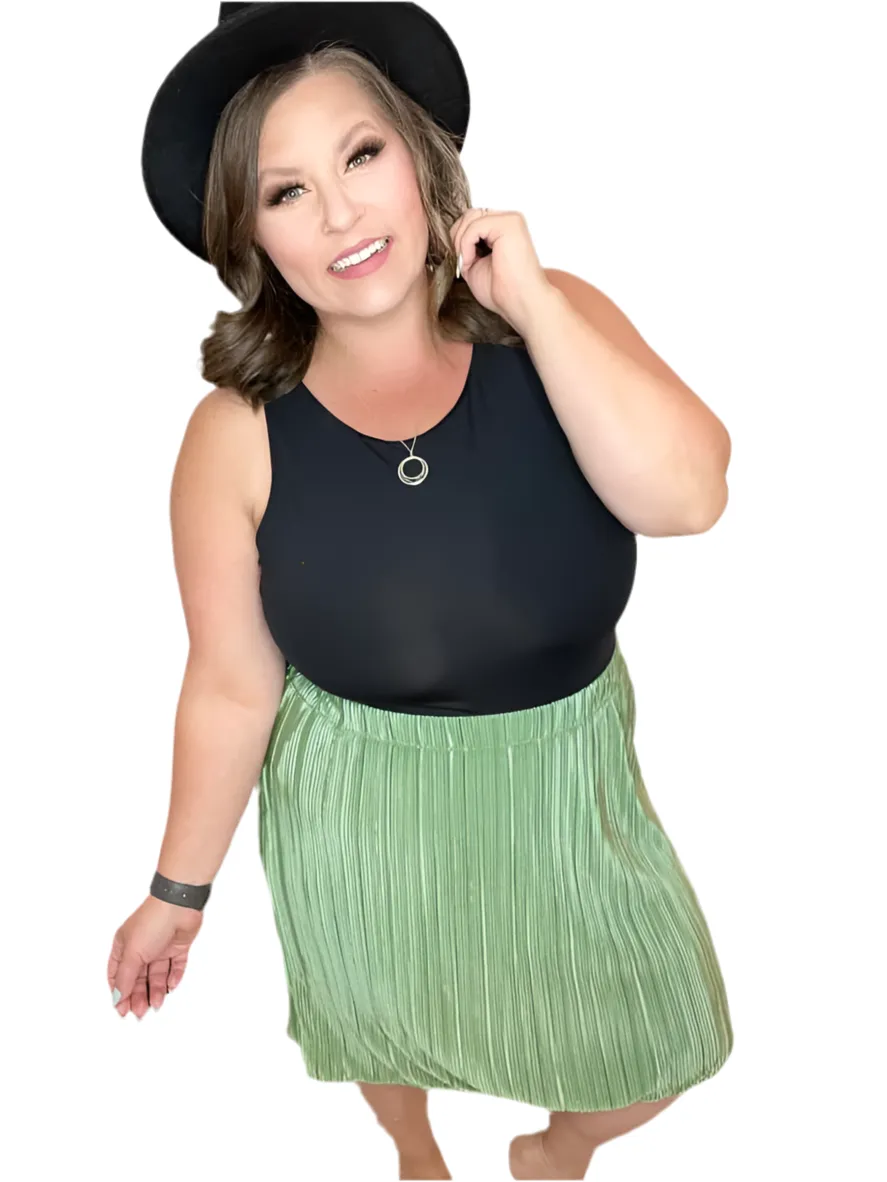 Samantha - Solid Loden Frost Green