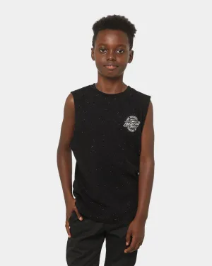 Santa Cruz Kids' Bolt Strip Muscle Singlet Speckle Black