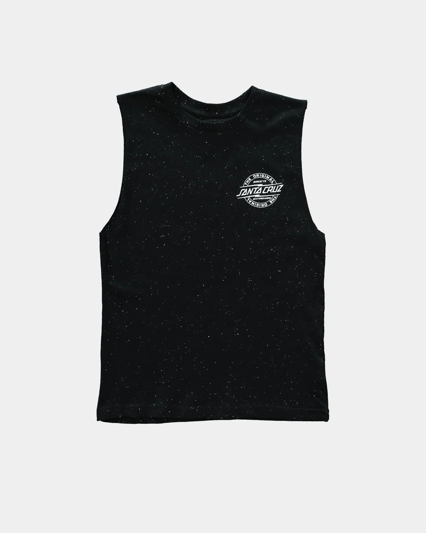 Santa Cruz Kids' Bolt Strip Muscle Singlet Speckle Black