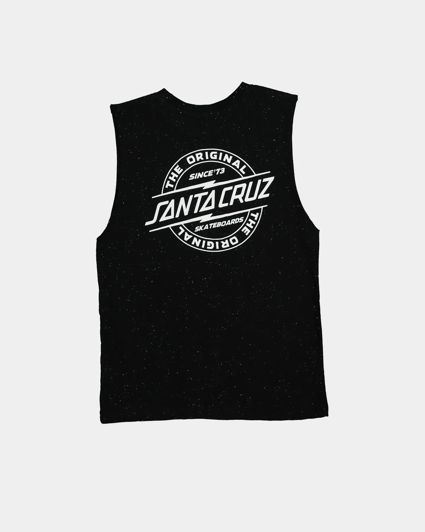 Santa Cruz Kids' Bolt Strip Muscle Singlet Speckle Black
