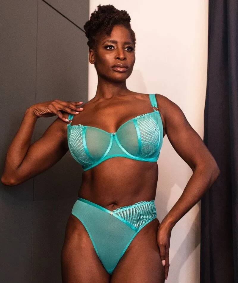 Scantilly Authority Balcony Bra - Blue Lagoon