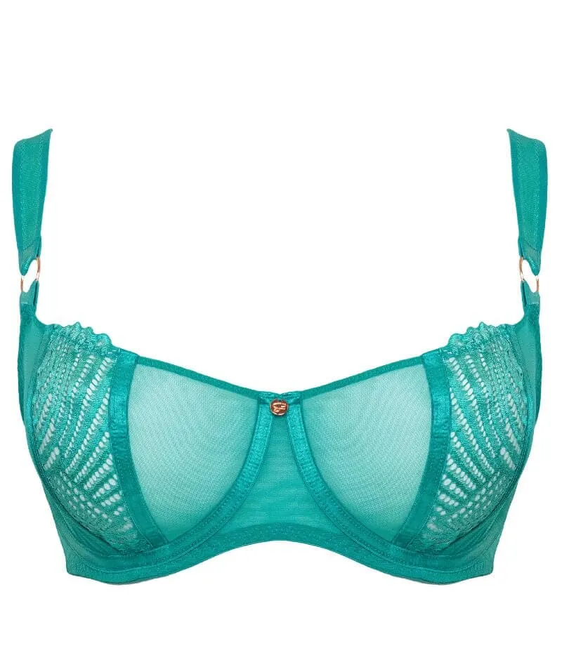 Scantilly Authority Balcony Bra - Blue Lagoon