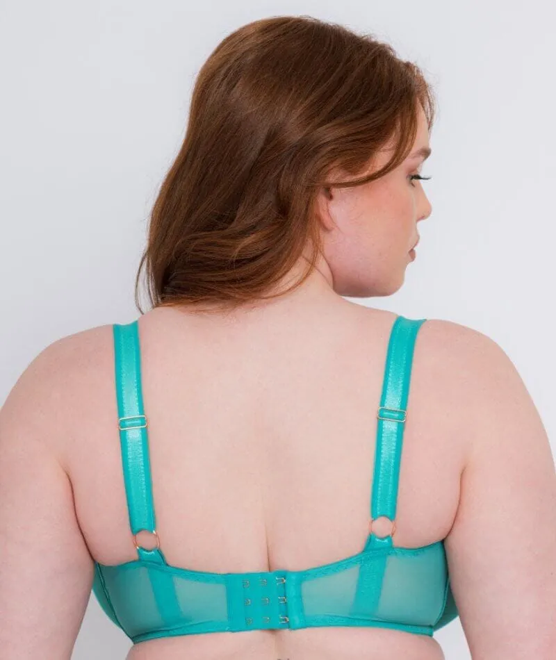Scantilly Authority Balcony Bra - Blue Lagoon