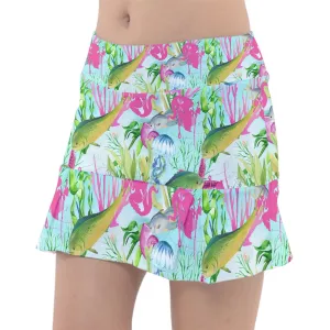 Sea Beauty wht Fishing Skort