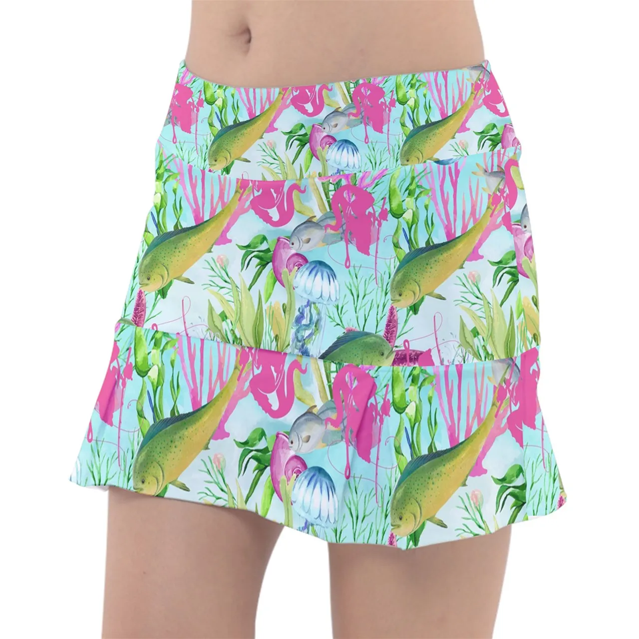 Sea Beauty wht Fishing Skort