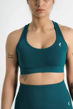 SEAMLESS 2.0 Racer crop TEAL