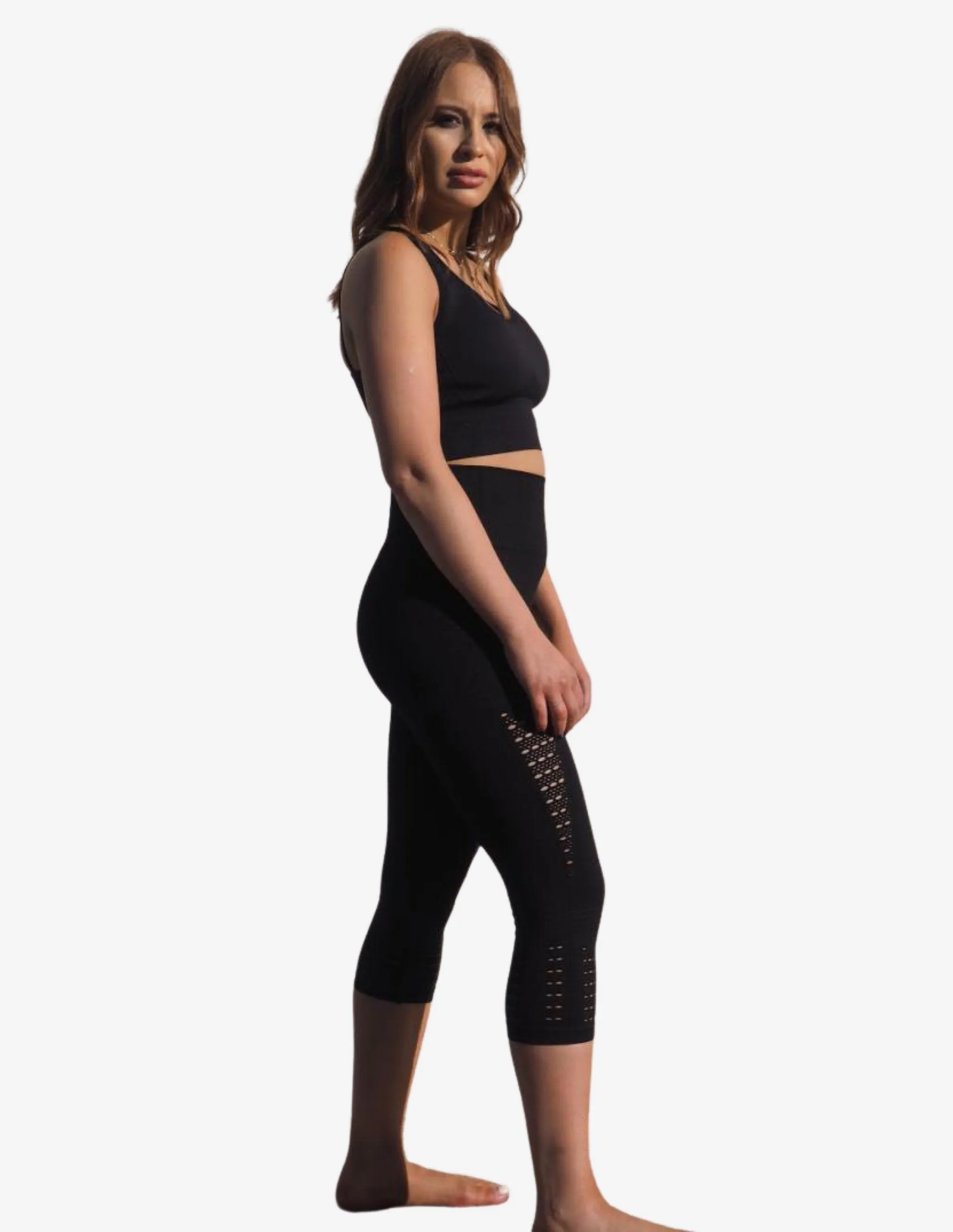 SEAMLESS MONO BLACK LEGGINGS