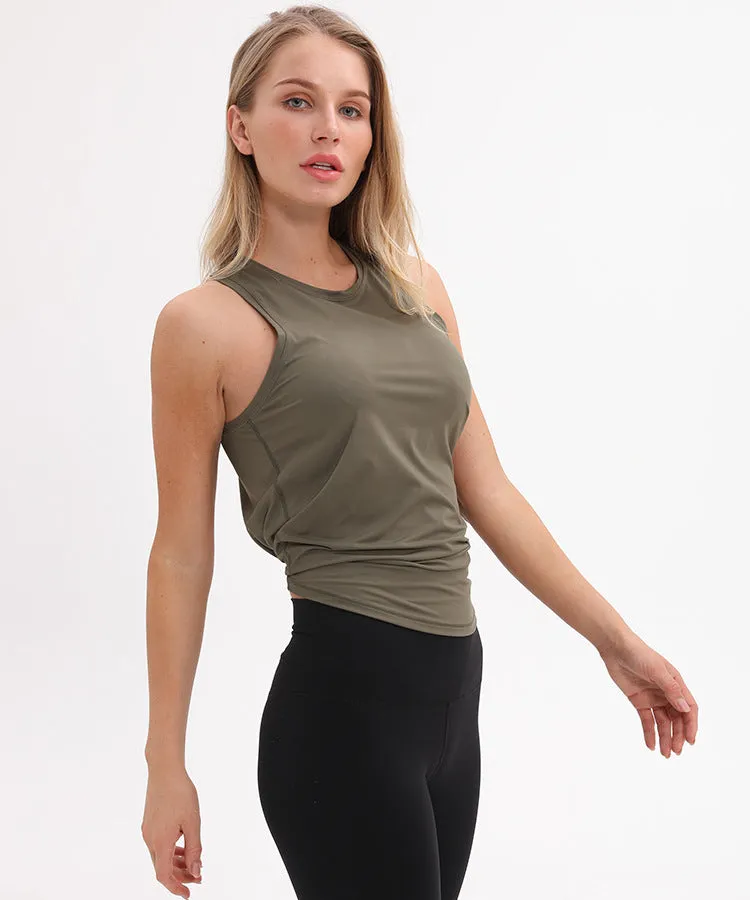 Sexy Back Gym  Crop Tank Top Dry Fast Workout Women TOP