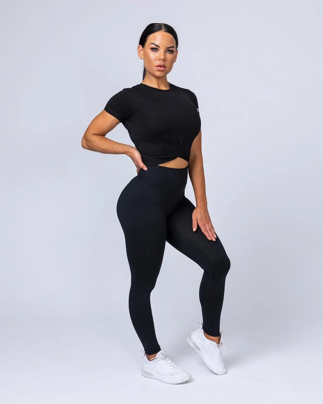 Signature Full Length Scrunch Leggings - Black