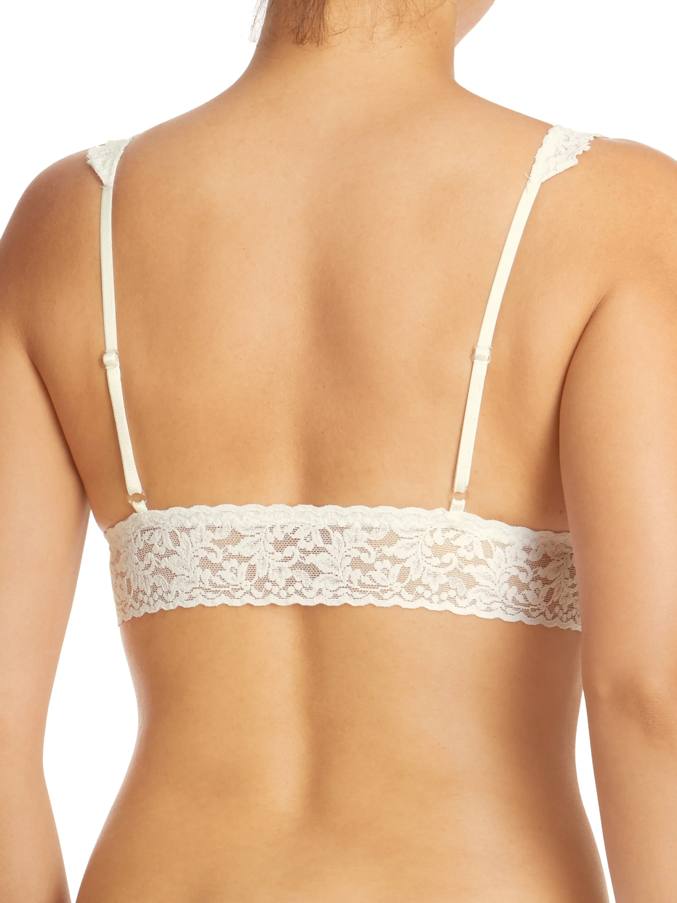 Signature Lace Crossover Bralette Marshmallow