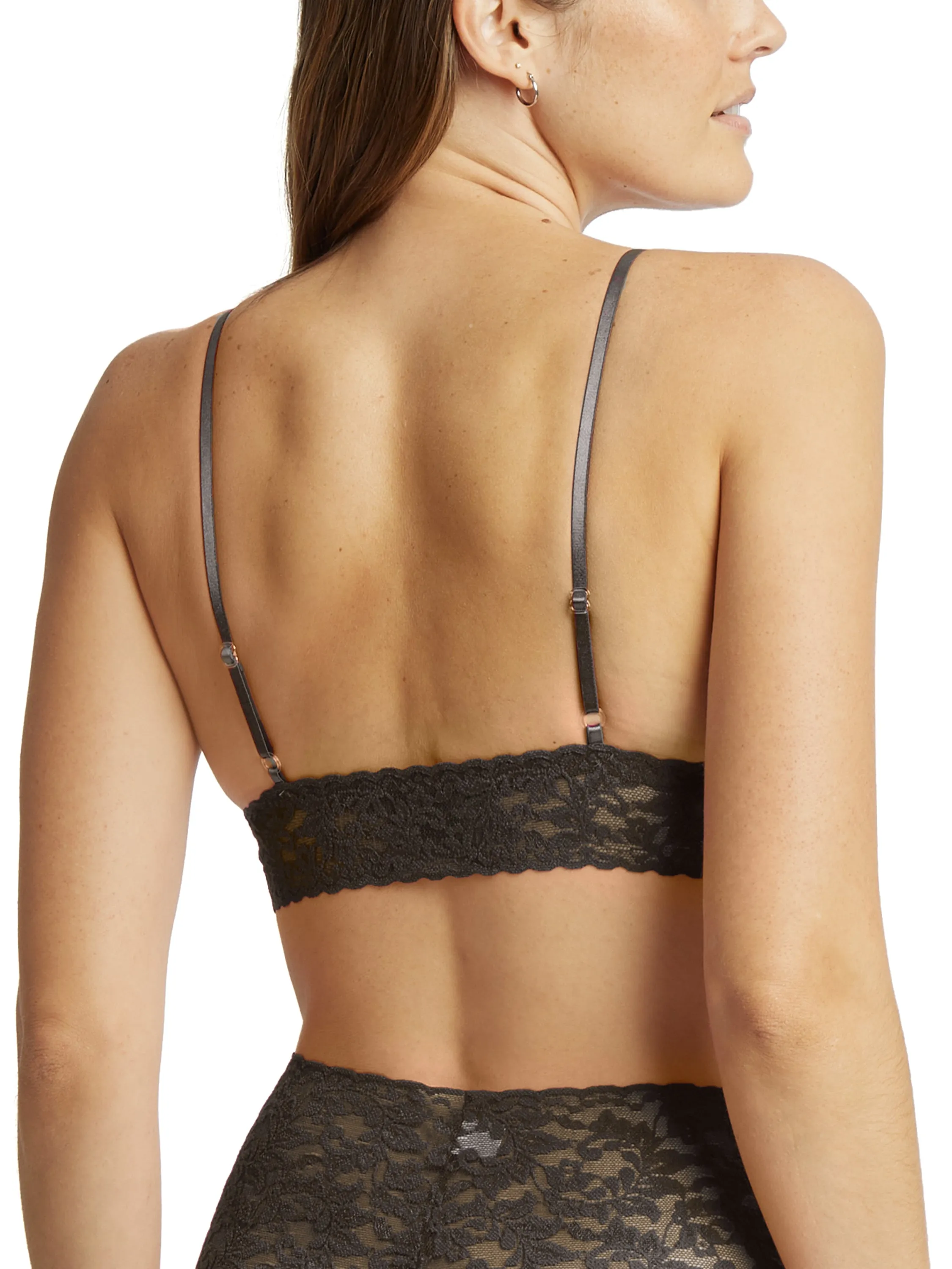 Signature Lace® Padded Triangle Bralette Granite Grey
